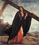 VIVARINI, family of painters Christ Carrying the Cross er oil on canvas